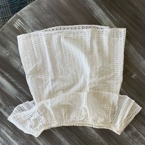 White off the shoulder top